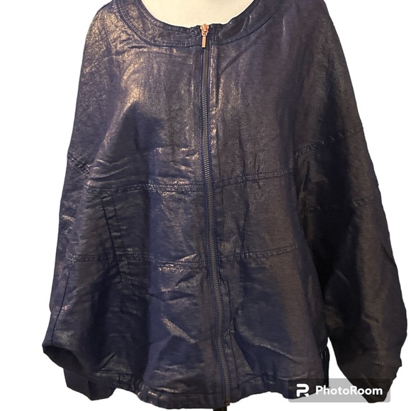 NWT- Elevenses Anthropologie Bubble Bomber Zip Jacket Sz M/L - Picture 13 of 14